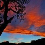 Atardecer casa rural La Carrozal Asturias Teverga