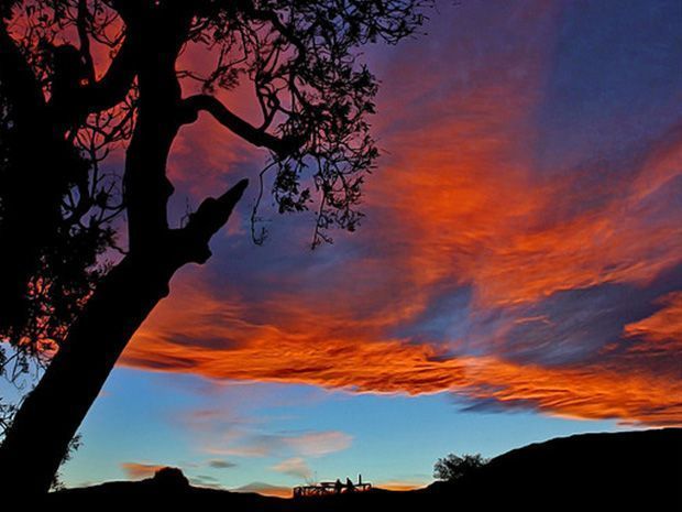Atardecer casa rural La Carrozal Asturias Teverga