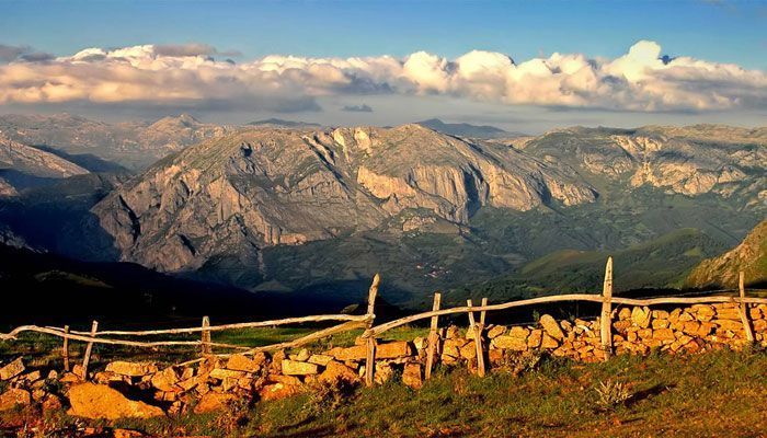 Paisaje de las montañas de Teverga, Asturias
