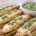 Plátanos asados con queso fundido y mojo verde preparados en Thermomix