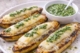 Plátanos asados con queso fundido y mojo verde preparados en Thermomix